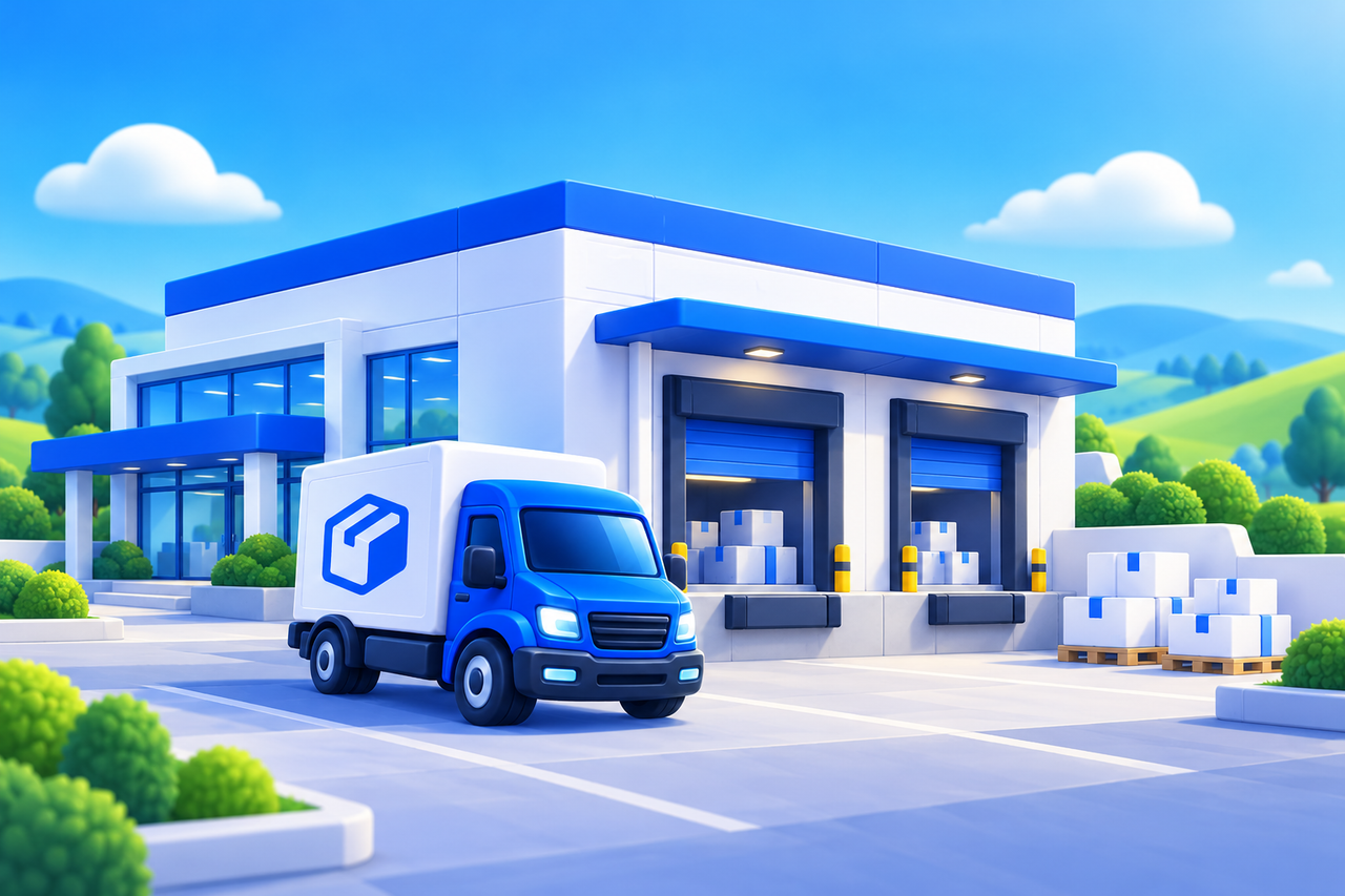 Cargo Horizons warehouse concept illustration